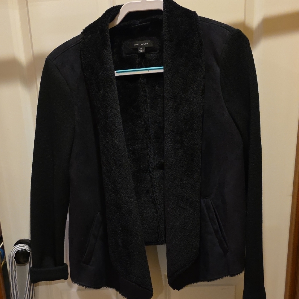 Ann Taylor Black Textured‎ Women's Blazer